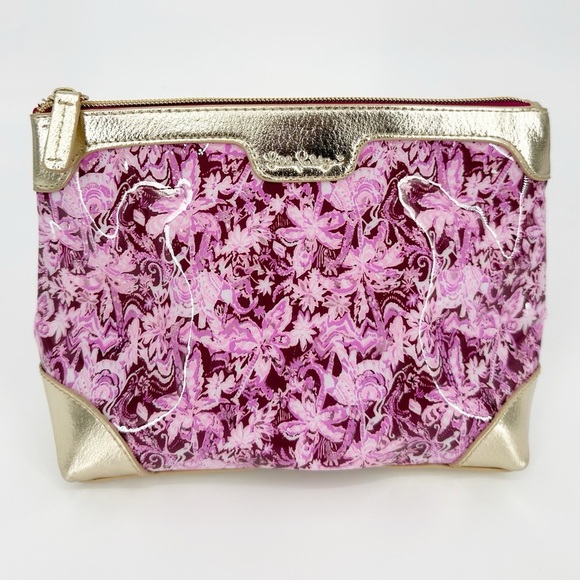 LILLY PULITZER Mulberry Wild Ride Zip Top Pouch/Clutch NWOT - Picture 1 of 5
